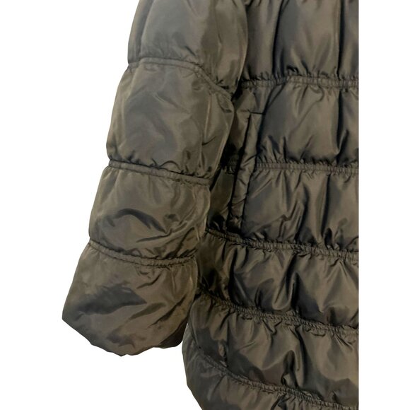 Eileen Fisher Women's M Quilted 80/20 Down Puffer Jacket Timeless Black Cozy - Picture 6 of 14